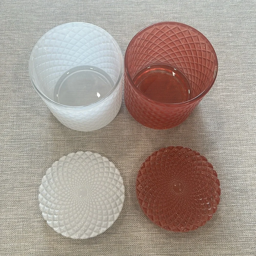 ❤️🤍 Set of Two Vintage Style Glass Bathroom Organizers